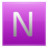 Letter N pink Icon